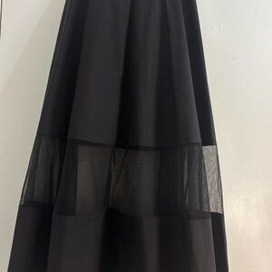 Mare Mare x Anthropologie Sheer-Panel Cirlcle Midi Skirt